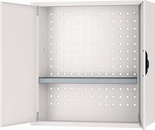 BEDRUNKA+HIRTH Hängeschrank H600xB700xT200mm Vollblechtür lichtgrau/lichtgrau