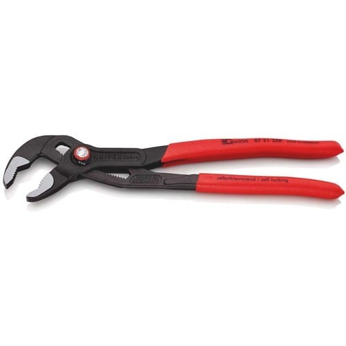 KNIPEX Wasserpumpenzange Cobra® L.250mm Spann-W.46mm pol.Ku.-Überzug Quick Set KNIPEX