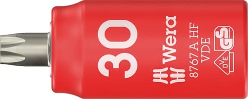 WERA Steckschlüsseleinsatz 8767 A VDE HF 1/4 Zoll TX 30 L.36mm WERA
