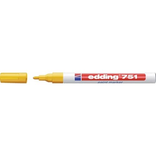 EDDING Lackmarker 751 gelb Strich-B.1-2mm Rundspitze EDDING