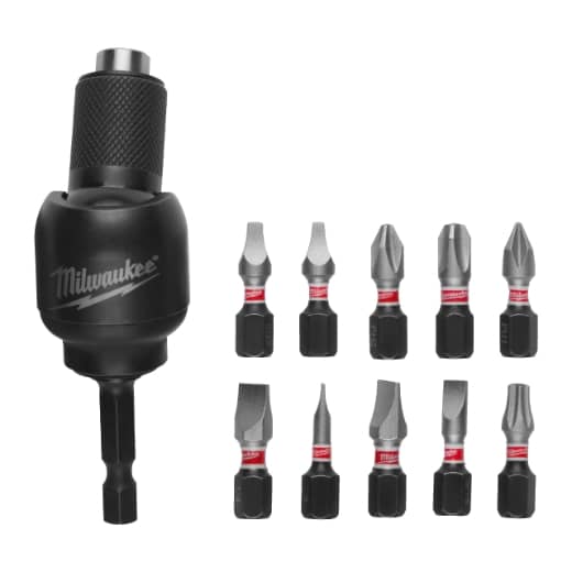 MILWAUKEE 1/4" Hex Aufnahme SHOCKWAVE Winkelschraubgelenk Knuckle