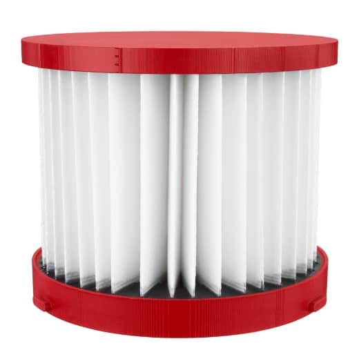 MILWAUKEE für M18VC2, M18FPOVCL, M12FVCL Filterelement (HEPA-Filter) für Trockenanwendungen, auswaschbar