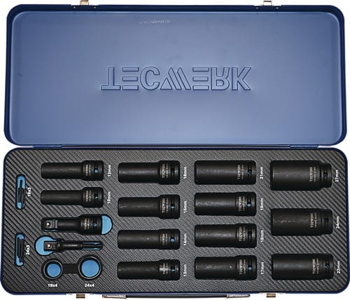 TECWERK Kraftstecknusssatz 35-tlg.1/2 Zoll lang,6-kant TECWERK