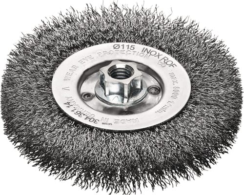 LESSMANN Rundbürste RBE Gew.M14 Drahtstärke 0,30mm Stahldraht rostfr.ROH 19,5mm