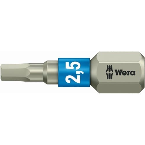 WERA Bit 3840/1 TS 1/4 Zoll 2,5mm L.25mm i6-KT.i6-KT.2,5mm WERA