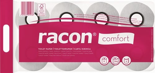 RACON Toilettenpapier Comfort 2-lagig,Kleinrollen