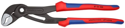KNIPEX Wasserpumpenzange Cobra® L.300mm Spann-W.60mm pol.Mehrkomp.-Hülle KNIPEX