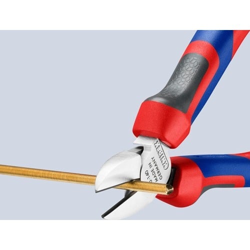 KNIPEX Seitenschneider L.140mm Kopf verchr.m.Mehrkomp.-Hüllen KNIPEX