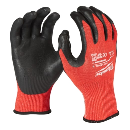 MILWAUKEE Größe 10 (XL) Schnittschutzhandschuhe Klasse 3/C