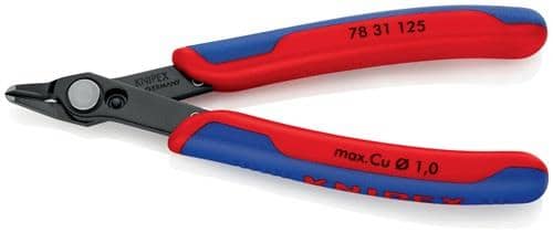 KNIPEX Elektronik-Seitenschneider Super-Knips® L.125mm Form 3 Facette nein brün.KNIPEX