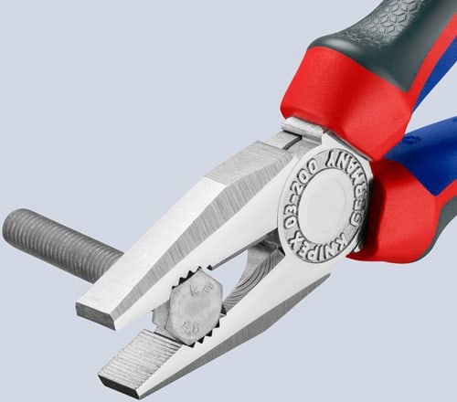 KNIPEX Kombizange L.200mm verchr.Comfort-Griffe KNIPEX