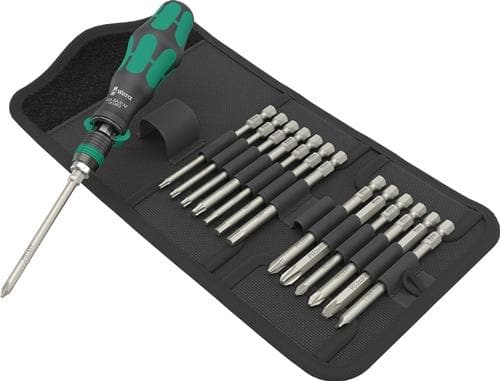 WERA Schraubendrehersatz Kraftform Kompakt 838 RA-R M 15-tlg.WERA