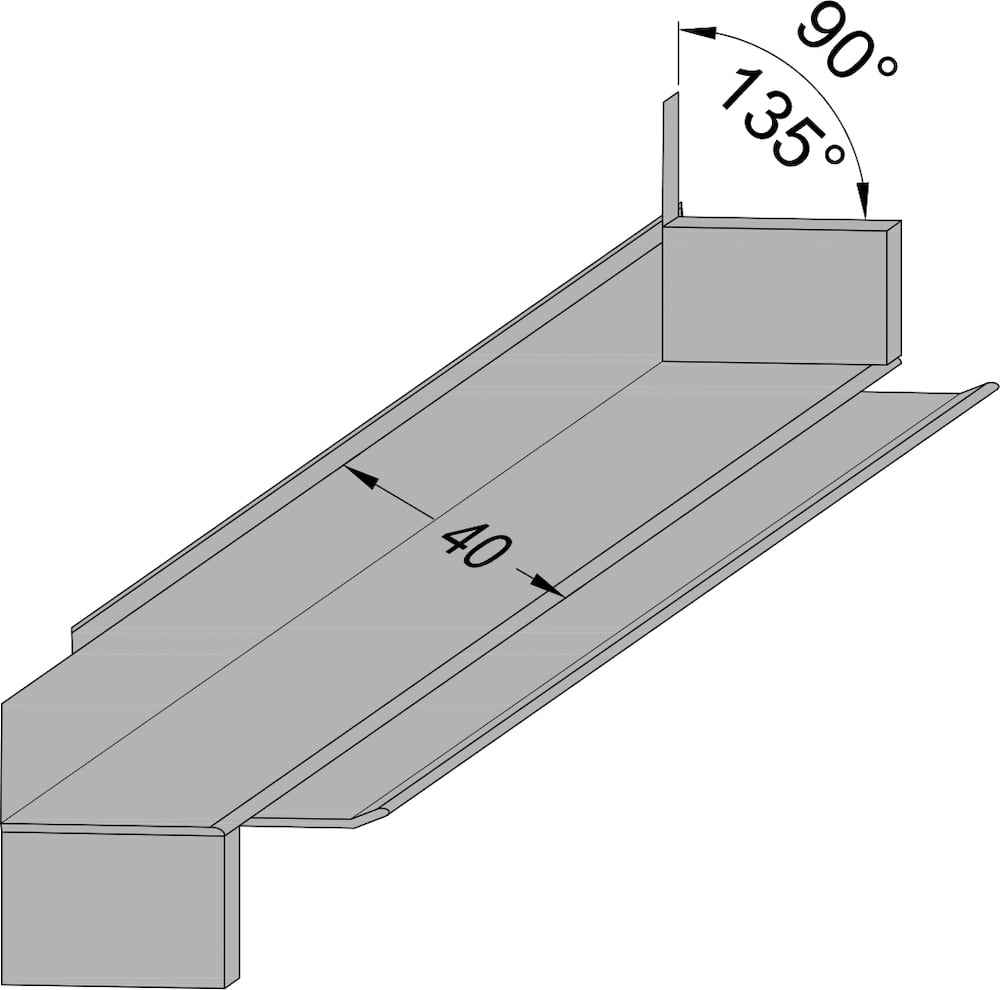 GUTMANN Außeneckverbinder VHG 25 AE, 90 mm, dunkelbraun