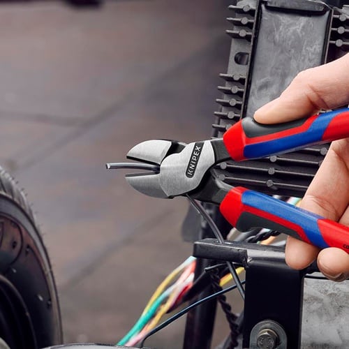 KNIPEX Kraftseitenschneider L.200mm pol.Form 0 Comfort-Griff KNIPEX