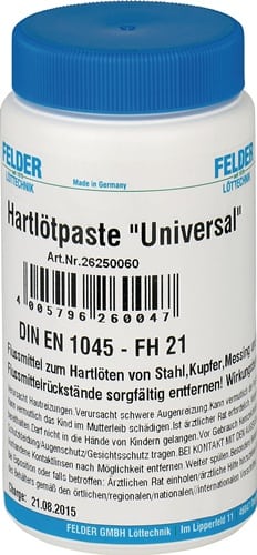 FELDER Hartlötpaste Univ.800-1100GradC 500g Flasche FELDER