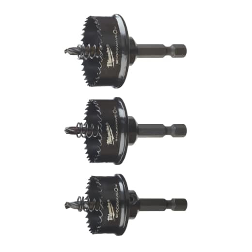 MILWAUKEE 22 / 29/ 35 mm SHOCKWAVE Lochsägen-Set 3-teilig