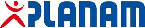 PLANAM Latzhose Canvas 320 Gr.50 grau/schwarz PLANAM