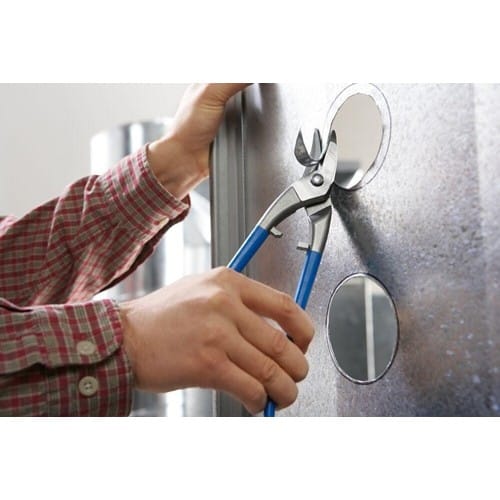 ERDI Figurenlochschere Gesamt-L.250mm re.STA max.1mm VA max.0,8mm Qualitätsstahl PVC