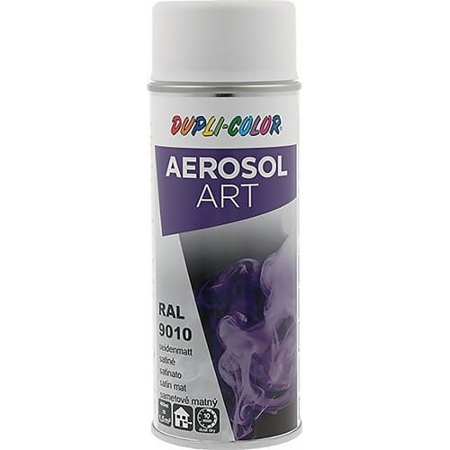 DUPLI-COLOR Buntlackspray AEROSOL Art reinweiß seidenmatt RAL 9010 400ml Spraydose