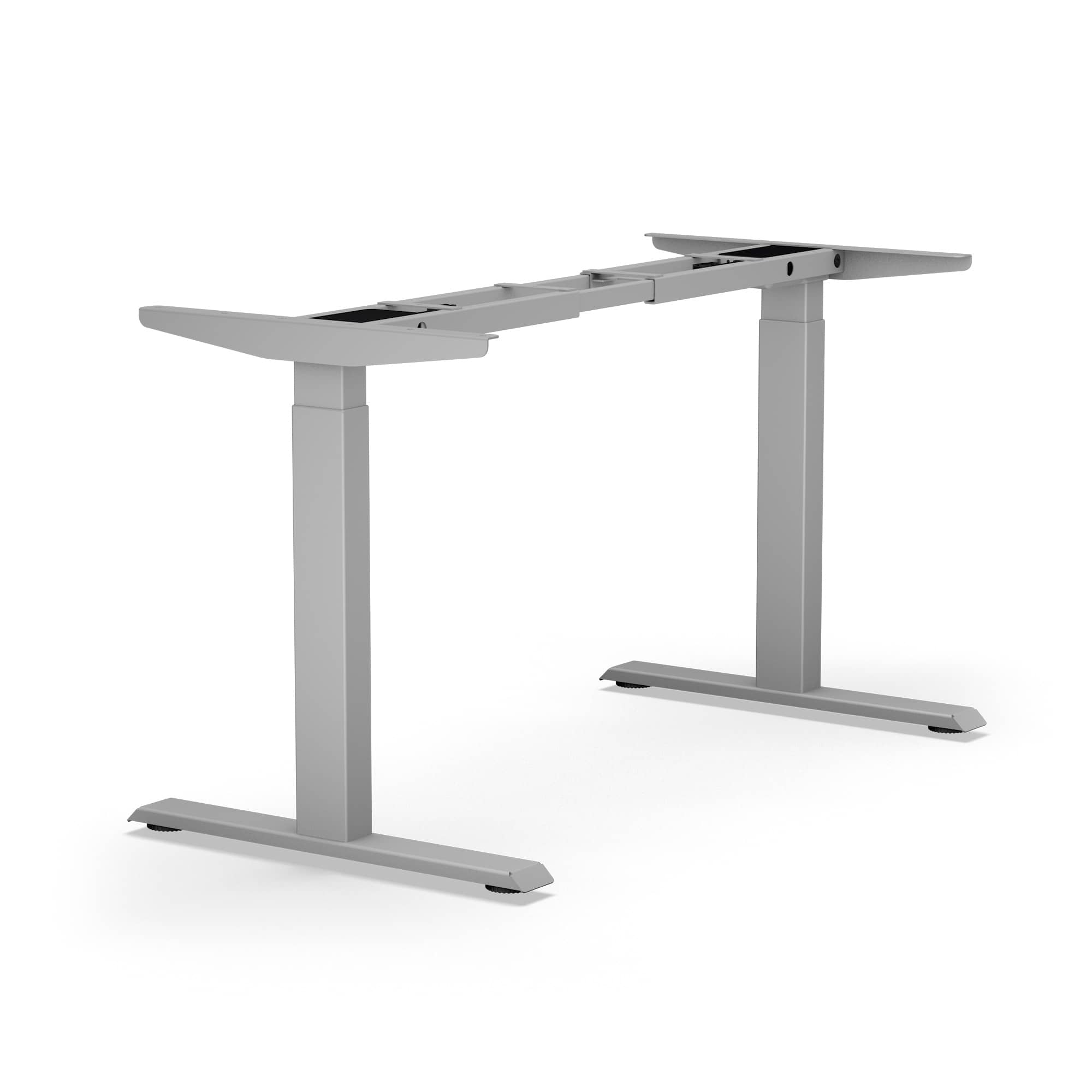 BMB E-MORE Elektrisch höhenverstellbares Tischgestell 2M2S, Weißaluminium, RAL 9006