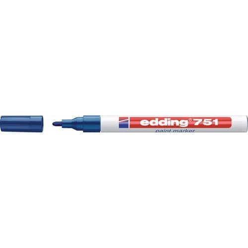 EDDING Lackmarker 751 blau Strich-B.1-2mm Rundspitze EDDING