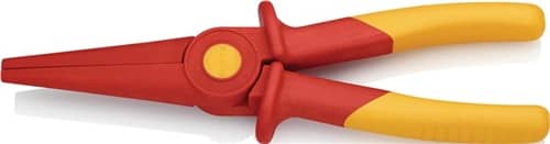 KNIPEX Flachrundzange Gesamt-L.220mm KU.glasfaserverst.m.Weichkunststoff-Zone KNIPEX