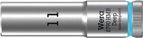 WERA Steckschlüsseleinsatz 8790 HMB Deep 3/8 Zoll a6-KT.SW 11mm L.64mm WERA