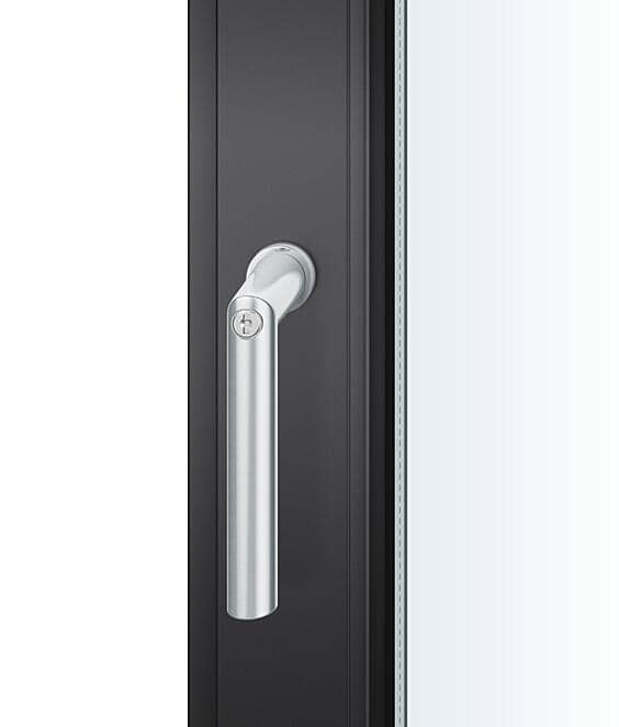 FSB Fenstersteckgriff 34 1076, abschließbar, runde Rosette, Edelstahl 137 mm 7 mm