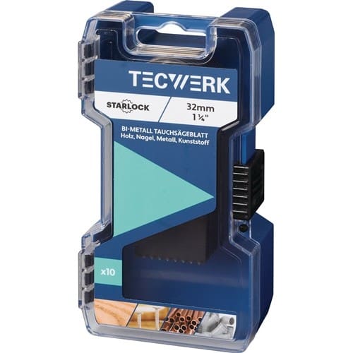 TECWERK Tauchsägeblätter B.32mm Eintauch-T.40mm 10 St.Starlock TECWERK