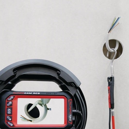 RUNPOTEC Rohrkamera RC 3 Kabel-L.15+30m Kamerakopf-D.13mm RUNPOTEC