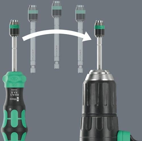 WERA Magazinbithalter Kraftform Kompakt 20 RA-R 6-tlg.WERA