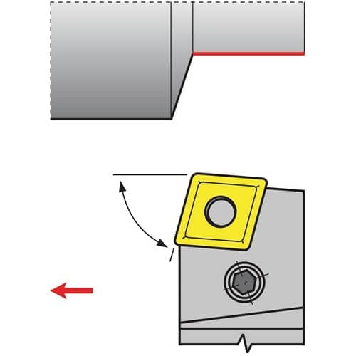 TECWERK Klemmdrehhalter PCBNR2020K12 re.brün.Außen TECWERK