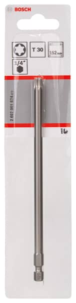 BOSCH Schrauberbit Extra-Hart T30, 152 mm, 1er-Pack