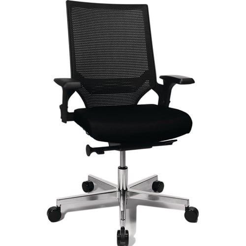 TOPSTAR Bürodrehstuhl Punktsynchr.-T.schwarz/schwarz 450-550mm