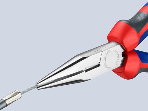 KNIPEX Flachrundzange L.160mm flach/rund ger.Mehrkomp.-Hüllen KNIPEX