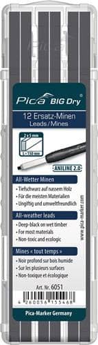 PICA Minenset Pica BIG-Dry 12x graphit/schwarz nasses HO 12 Minen/Set