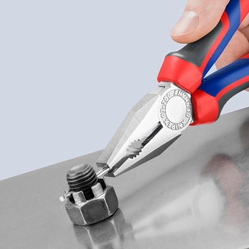 KNIPEX Kombizange L.200mm verchr.Comfort-Griffe KNIPEX