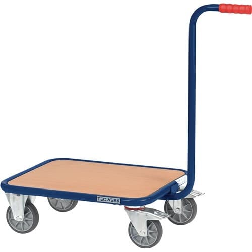 TECWERK Griffroller L600xB500mm Holzwerkstoffplattform saphirblau Trgf.250kg TECWERK