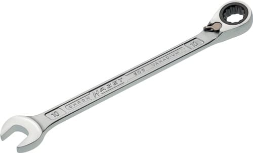 HAZET Maulringratschenschlüssel 606 SW 10mm L.154,5mm umschaltbar,Rings.15Grad HAZET