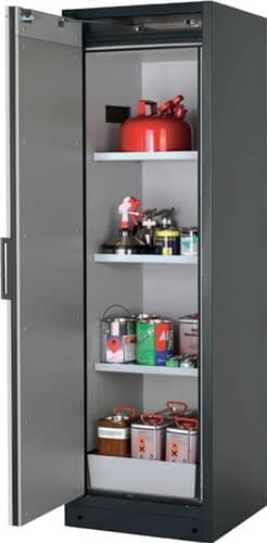 ASECOS Sicherh.-Schrank Typ 90 H1953xB599xT615mm grau/gelb Vollblechtüren TSA