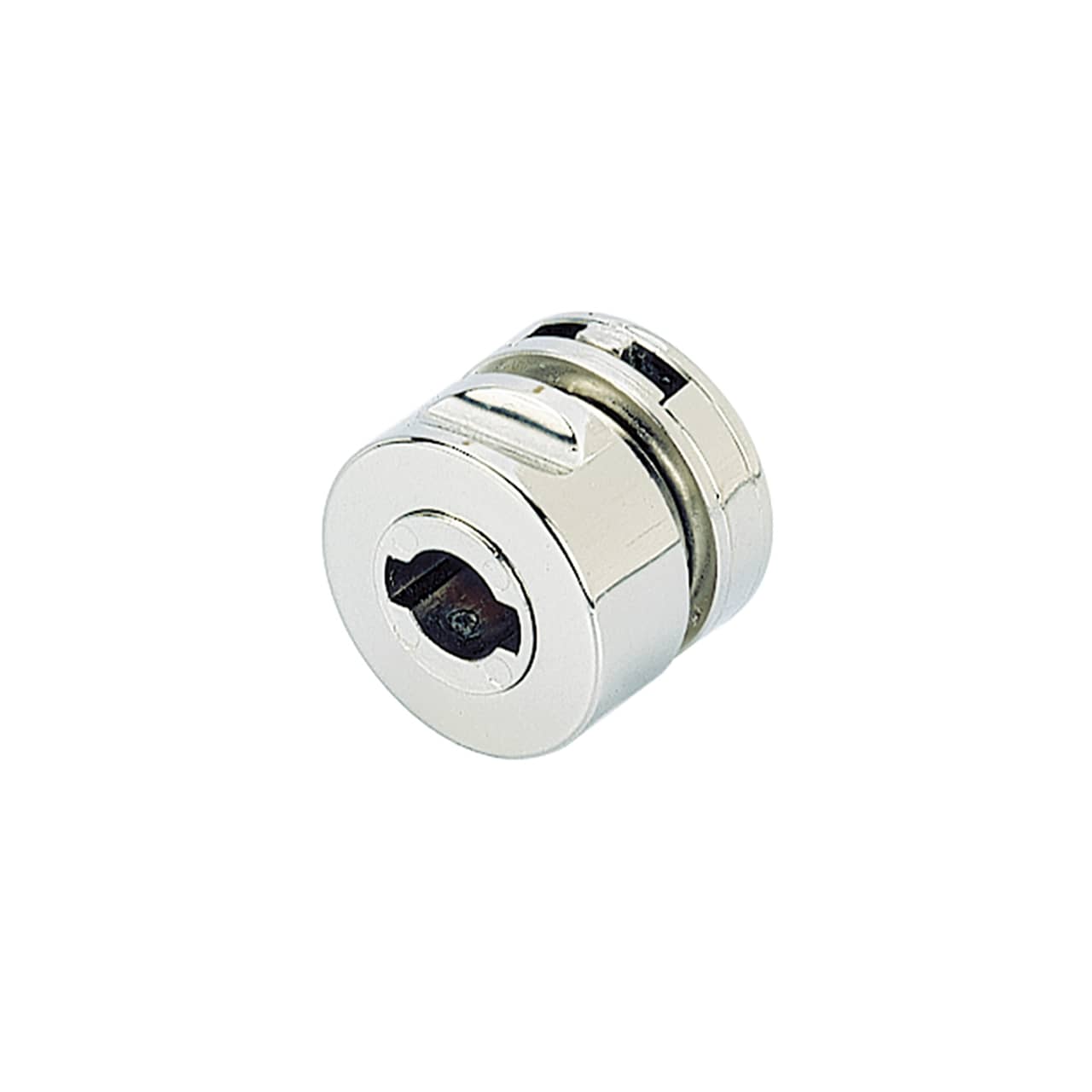 HETTICH Zylinderglastürschloss Typ 321 mit integriertem Griff, vernickelt, 72683