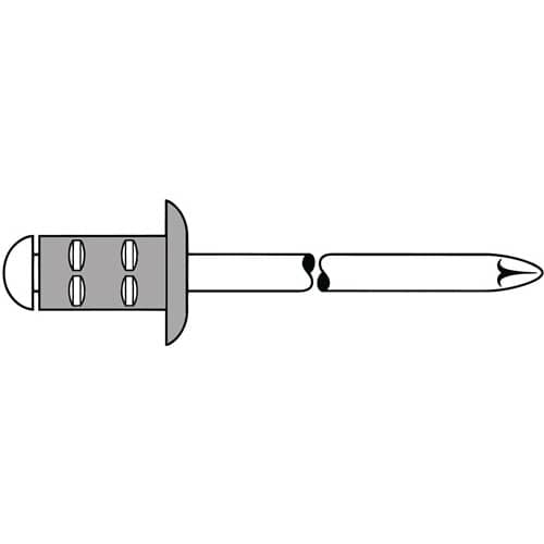 GESIPA Blindniet PolyGrip® Nietschaft dxl 4,0x17,0mm Alu/Stahl 50 St.GESIPA