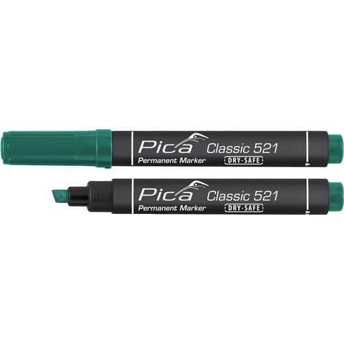 PICA Permanentmarker Classic grün Strich-B.2-6mm Keilspitze PICA