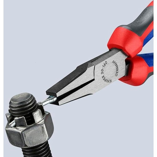 KNIPEX Flachzange Gesamt-L.160mm Kopf pol.schwarz atram.Comfort-Griff KNIPEX