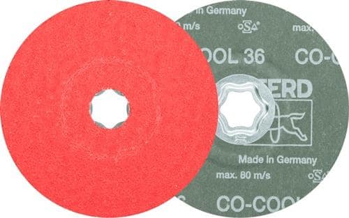 PFERD TOOLS Fiberscheibe COMBICLICK CO-COOL D.125mm K.36 INOX/Alu.Keramikkorn PFERD