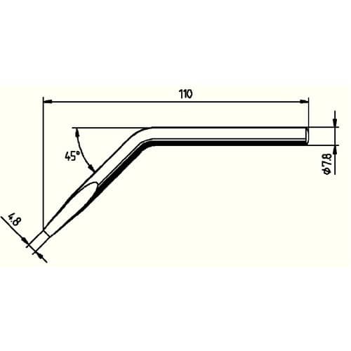 ERSA Lötspitze Ser.082 abgew.B.4,8mm 0082 JD/SB ERSA