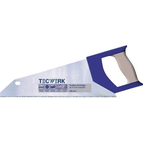 TECWERK Handsäge Blatt-L.350mm 12 feine Spezialzahnung TECWERK