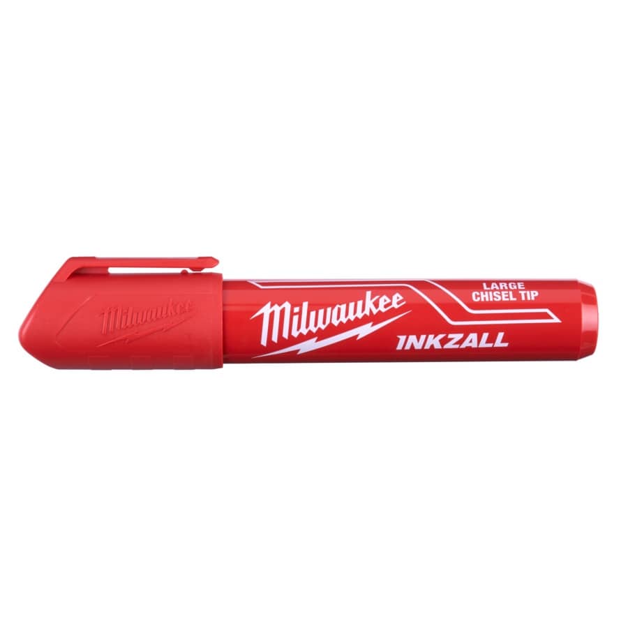 MILWAUKEE rot INKZALL Permanentmarker Keilspitze L