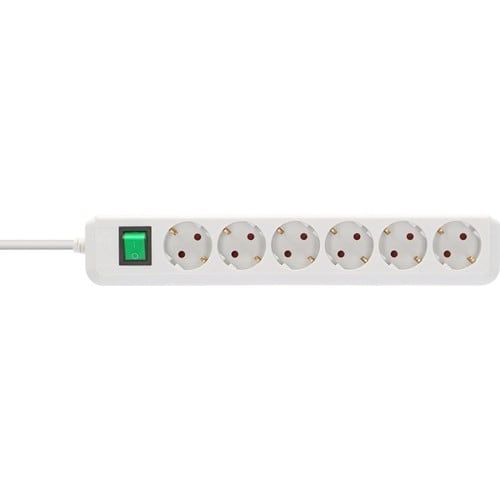 BRENNENSTUHL Steckdosenleiste Eco Line 16 A 250 V Steckd.6 1,5m H05VV-F 3x1,5mm² BRENNENSTUHL