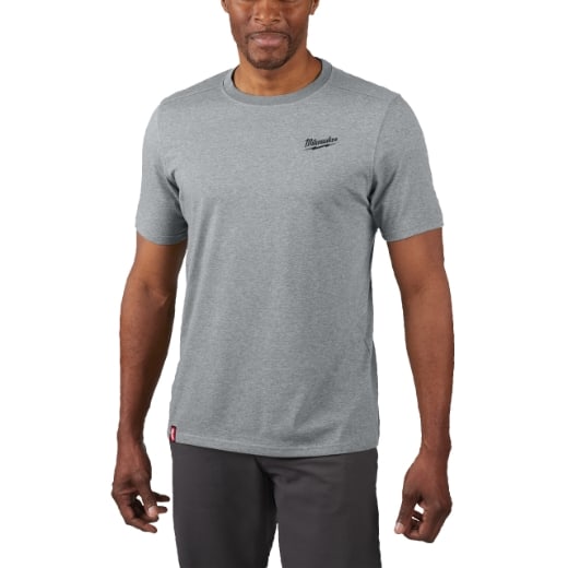 MILWAUKEE Hybrid-T-Shirt grau HTSSGR-M